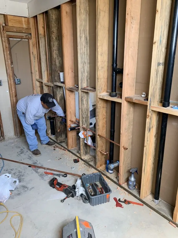 Commercial rough-in plumbing for Water Heater Replacement in Wolcott Road